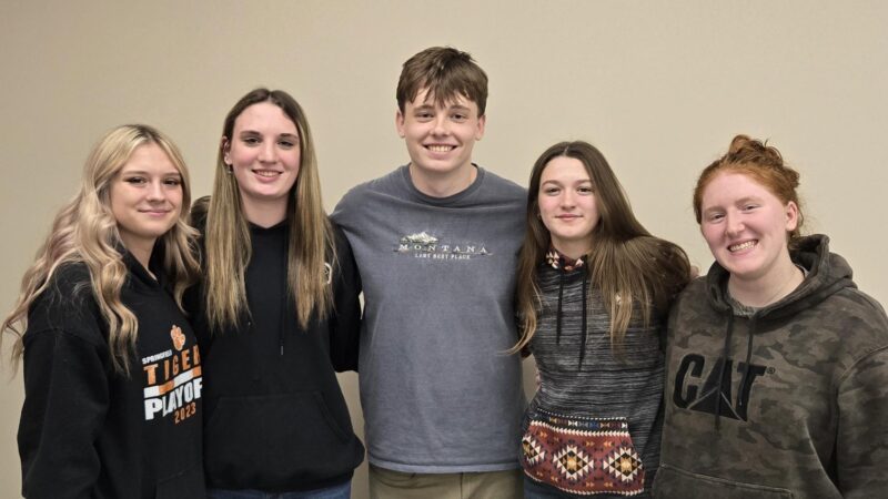 Mahoning County Junior Fair Board officers encourage members to apply for scholarships